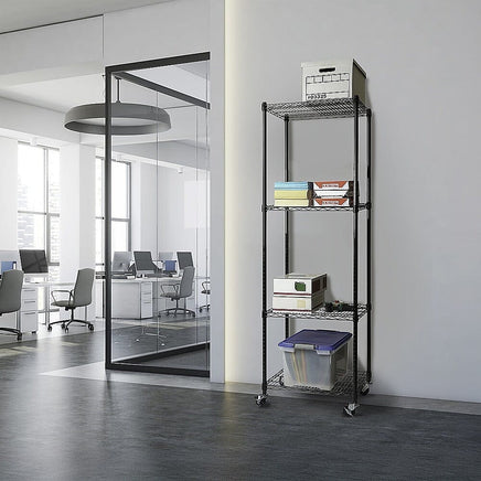 Modular Wire Storage Shelf 350 x 350 x 1800mm Steel Shelving Furniture Kings Warehouse 