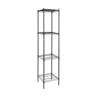 Modular Wire Storage Shelf 450 x 450 x 1800mm Steel Shelving Furniture Kings Warehouse 