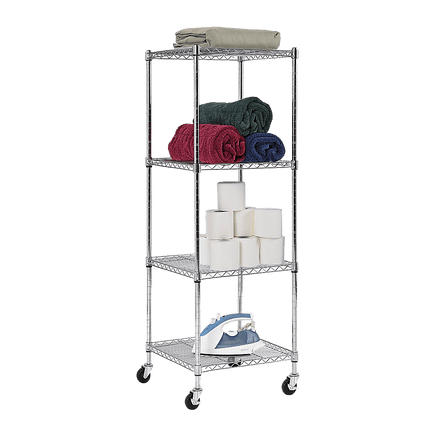 Modular Wire Storage Shelf 450 x 450 x 1800mm Steel Shelving Furniture Kings Warehouse 