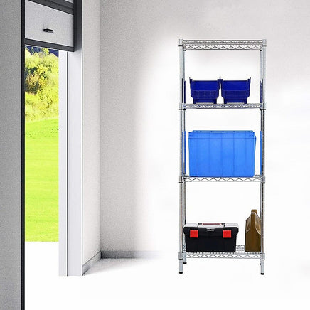 Modular Wire Storage Shelf 450 x 450 x 1800mm Steel Shelving Furniture Kings Warehouse 