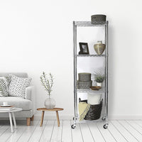 Modular Wire Storage Shelf 450 x 450 x 1800mm Steel Shelving Furniture Kings Warehouse 