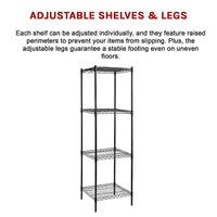 Modular Wire Storage Shelf 600 x 600 x 1800mm Steel Shelving Furniture Kings Warehouse 