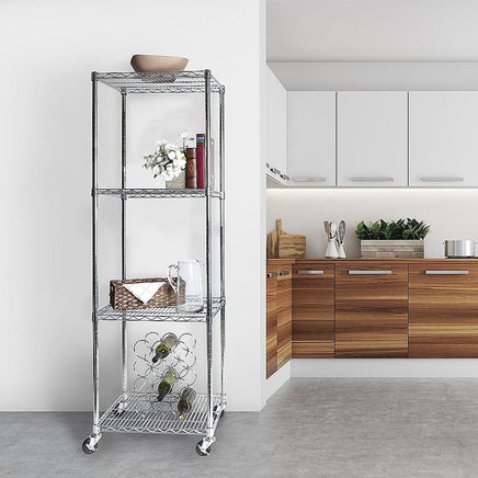 Modular Wire Storage Shelf 600 x 600 x 1800mm Steel Shelving Furniture Kings Warehouse 