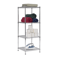 Modular Wire Storage Shelf 600 x 600 x 1800mm Steel Shelving Furniture Kings Warehouse 