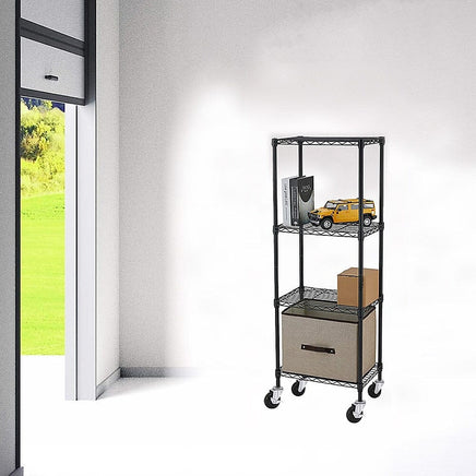 Modular Wire Storage Shelf 600 x 600 x 1800mm Steel Shelving Furniture Kings Warehouse 