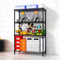 Modular Wire Storage Shelf 900 x 350 x 1800mm Steel Shelving Furniture Kings Warehouse 