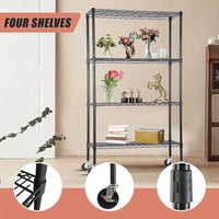Modular Wire Storage Shelf 900 x 450 x 1800mm Steel Shelving Furniture Kings Warehouse 