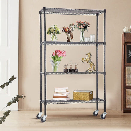 Modular Wire Storage Shelf 900 x 450 x 1800mm Steel Shelving Furniture Kings Warehouse 