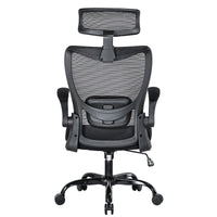 MONA Ergonomic High Back Flipped Armrest Task Chair In Black Kings Warehouse 