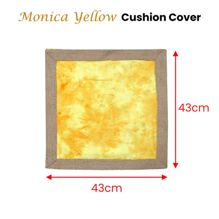 Monica Yellow Cushion Cover 43 x 43 cm Home & Garden Kings Warehouse 