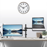 Monitor Mount & Laptop and Tablet Shelf Stands Holders Adjustable Workspace Arm Electronics Kings Warehouse 