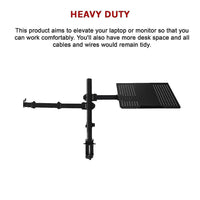 Monitor Mount & Laptop and Tablet Shelf Stands Holders Adjustable Workspace Arm Electronics Kings Warehouse 