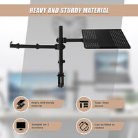 Monitor Mount & Laptop and Tablet Shelf Stands Holders Adjustable Workspace Arm Electronics Kings Warehouse 