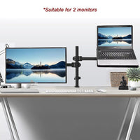 Monitor Mount & Laptop and Tablet Shelf Stands Holders Adjustable Workspace Arm Electronics Kings Warehouse 