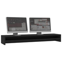 Monitor Stand Black 100x24x13 cm Engineered Wood Kings Warehouse 