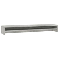 Monitor Stand Concrete Grey 100x24x13 cm Engineered Wood Kings Warehouse 