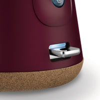 Morphy Richards 1.5L Aspect Kettle - Maroon with Cork-Effect Trim Kings Warehouse 