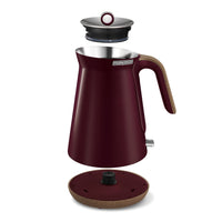 Morphy Richards 1.5L Aspect Kettle - Maroon with Cork-Effect Trim Kings Warehouse 