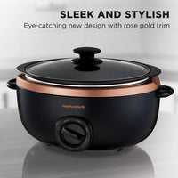 Morphy Richards 3.5l Sear & Stew Slow Cooker - Rose Gold Kings Warehouse 