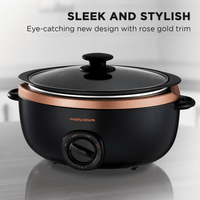 Morphy Richards 6.5l Sear & Stew Slow Cooker - Rose Gold Kings Warehouse 