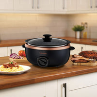 Morphy Richards 6.5l Sear & Stew Slow Cooker - Rose Gold Kings Warehouse 