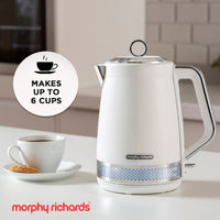 Morphy Richards Illumination Jug Kettle 1.7l - White Kings Warehouse 