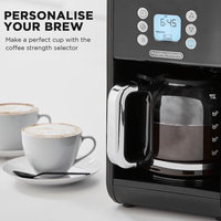 Morphy Richards Verve Filtered Coffee Maker With Timer - Black Kings Warehouse 