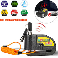 Motorcycle Alarm Disc Lock Brake Handlebar Throttle Grip Lock Bike Security Kings Warehouse 