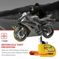 Motorcycle Alarm Disc Lock Electric Rotor Lock Motor Bicycle Bike Brake Security Yellow Kings Warehouse 
