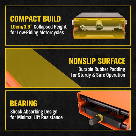 Motorcycle Jack 450KG Scissor Motor Bike Lift Stand Hoist Mini Motorbike Quad Tools Kings Warehouse 