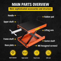Motorcycle Jack 450KG Scissor Motor Bike Lift Stand Hoist Mini Motorbike Quad Tools Kings Warehouse 