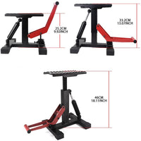 Motorcycle Jack Dirt Bike Stand Adjustable Lift Hoist Table Height Lifting Stand Kings Warehouse 