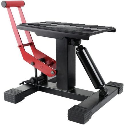 Motorcycle Jack Dirt Bike Stand Adjustable Lift Hoist Table Height Lifting Stand Kings Warehouse 