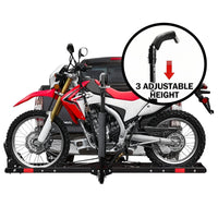 Motorcycle Motorbike Carrier Rack Towbar Arm Rack Dirt Bike Ramp Brake Lights Sports & Fitness Kings Warehouse 