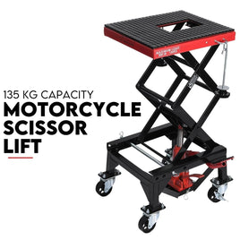 Motorcycle Scissor Lift Stand 136kg Hydraulic Motorbike Lifter Dirt Bike Jack Auto Accessories Kings Warehouse 