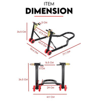 Motorcycle Stand Rear and Front Audio & Video Kings Warehouse 