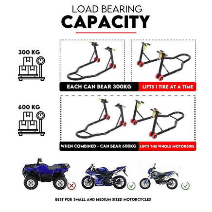 Motorcycle Stand Rear and Front Audio & Video Kings Warehouse 