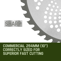 MTM 5x Carbide Tipped 40 Tooth Brush Cutter Blade Whipper Snipper Brushcutter Kings Warehouse 