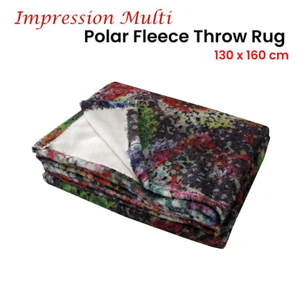 Multi Impression Polar Fleece Throw Rug 130 x 160 cm Home & Garden Kings Warehouse 
