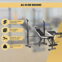 Multi Station Home Gym Weight Bench Press Leg Equipment Set Fitness Exercise Sports & Fitness Kings Warehouse 