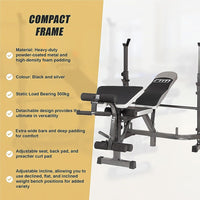 Multi Station Home Gym Weight Bench Press Leg Equipment Set Fitness Exercise Sports & Fitness Kings Warehouse 