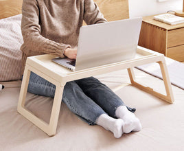 Multifunction Laptop Bed Desk with foldable legs for Home Office (White) Supplier Exclusive Kings Warehouse 