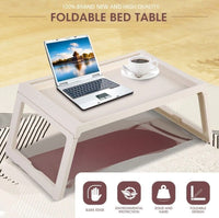 Multifunction Laptop Bed Desk with foldable legs for Home Office (White) Supplier Exclusive Kings Warehouse 