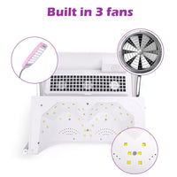 Multifunction Nail Drill Art Salon Nail Lamp Nail Vacuum Cleaner Nail Dust Collector Machine Kings Warehouse 