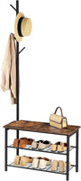Multifunctional Entryway Coat Rack Shoe Bench for Living Room and Bedroom living room Kings Warehouse 