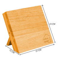 Natural Bamboo Magnetic Knife Block Holder with Strong Magnets for Home Kitchen Storage & Organisation Kings Warehouse 