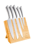 Natural Bamboo Magnetic Knife Block Holder with Strong Magnets for Home Kitchen Storage & Organisation Kings Warehouse 