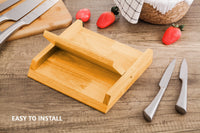 Natural Bamboo Magnetic Knife Block Holder with Strong Magnets for Home Kitchen Storage & Organisation Kings Warehouse 