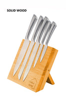 Natural Bamboo Magnetic Knife Block Holder with Strong Magnets for Home Kitchen Storage & Organisation Kings Warehouse 