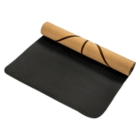 Natural Cork TPE Yoga Mat Sports Eco Friendly Exercise Fitness Gym Pilates Sports & Fitness Kings Warehouse 